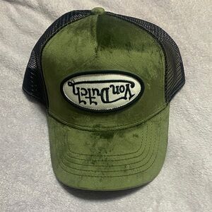 Von Dutch Green and Black Trucker Hat
